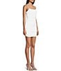 Color:Ivory - Image 3 - Lace Ruched Bodice Bodycon Dress
