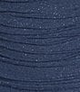 Honey and Rosie Glitter One Shoulder Double Strap Ruched Bodycon Dress, Color:Blue - Image 4