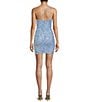 Honey and Rosie Pattern Sequin One Shoulder Double Strap Bodycon Dress - Image 6
