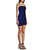 Honey and Rosie Patterned Sequin Wrap Front Bodycon Dress - Image 3