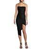 Honey and Rosie Rhinestone Adjustable Spaghetti Strap Asymmetrical Dress - Image 5