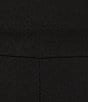 Honey and Rosie Scuba Crepe Square Neck Contrast Straps and Tie Back Pleated Front Jumpsuit, Color:Black/Ivory - Image 3