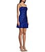 Honey and Rosie Sequin Drop Waist Bubble Hem Dress, Color:Royal - Image 3