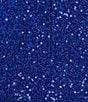 Honey and Rosie Sequin Drop Waist Bubble Hem Dress, Color:Royal - Image 4