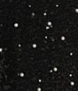 Honey and Rosie Sequin Pearl Bow Front A-Line Slip Dress, Color:Black/Ivory - Image 4
