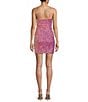 Color:Iridescent - Image 2 - Sequin Scoop Neck Bodycon Mini Dress