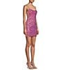 Color:Iridescent - Image 3 - Sequin Scoop Neck Bodycon Mini Dress