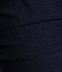 Color:Navy - Image 4 - Shirred Cross Strap Back Ruffle Back Long Dress