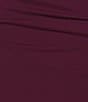 Color:Wine - Image 4 - Side Cinch Slit Hem Midi Dress