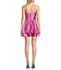 Color:Doll Pink - Image 2 - Sleeveless V-Neckline Surplus A-line Short Dress