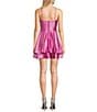 Honey and Rosie Sleeveless V-Neckline Surplus A-line Short Dress, Color:Doll Pink - Image 2