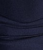 Color:Navy - Image 4 - Soft Square Neckline Adjustable Strap Bodice Dress