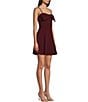 Honey and Rosie Solid Scuba Crepe Bow Front A-Line Dress - Image 3