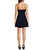 Honey and Rosie Solid Scuba Crepe Bow Front A-Line Dress - Image 2
