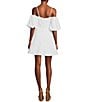 Color:White - Image 2 - Spaghetti Strap A-Line Skirt Dress
