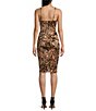 Honey and Rosie Spaghetti Strap Surplus Animal Printed Dress, Color:Brown/Multi - Image 2