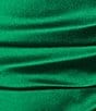 Color:Emerald - Image 4 - Spaghetti Straps Asymmetrical Front Pleated Bodice Dress