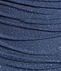 Color:Denim - Image 4 - Spaghetti Straps Emma Bodice Glitter Knit Dress