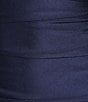 Honey and Rosie Spaghetti Tie Strap Shirred Midi Dress, Color:Navy - Image 4