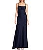 Honey and Rosie Square Neck Adjustable Strap Shirred Gown - Image 1