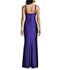 Honey and Rosie Square Neck Corset Inspired Envelope Front Pleated Dress, Color:Amethyst - Image 2