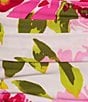 Honey and Rosie Strapless Floral Print Shirred Midi Dress, Color:Ivory/Fuschia - Image 4