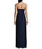 Honey and Rosie Strapless Sweetheart Neckline Sleeveless Pleated Dress, Color:Navy - Image 2