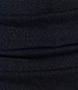Color:Royal/Black - Image 4 - Sweetheart Neck Metallic Shirred Bodycon Mini Dress