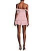 Color:Blush - Image 2 - Sweetheart Off Shoulder Drape Ruffle Skirt Dress