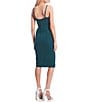 Color:Spruce Green - Image 2 - V-Neck Pleated Midi Dress