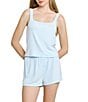 HONEYDEW Blissful Solid Sleeveless Square Neck Shorty Pajama Set - Image 1