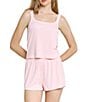 HONEYDEW Blissful Solid Sleeveless Square Neck Shorty Pajama Set - Image 3