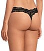 Color:Black/Nude/Black - Image 3 - Aiden Lace Cheeky Thong Panty 3-Pack