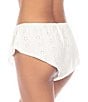 Color:White - Image 2 - Charli Jersey Eyelet Lace Cheeky Short