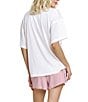 HONEYDEW Hangout Pointelle Solid Sleep Top, Color:Ivory - Image 2