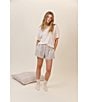 HONEYDEW Hangout Pointelle Solid Sleep Top, Color:Ivory - Image 10