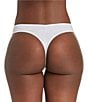 Color:White - Image 2 - Harper Solid Wifey Bridal Thong