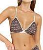 HONEYDEW Rumba Mesh Ruffle Tiered Leopard Print Bralette, Color:Caramel Leopard - Image 1