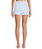 HONEYDEW Snow Angel Chenille Frosty Stars Print Coordinating Sleep Shorts, Color:Frosty Stars - Image 2