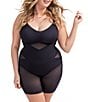 Color:Runway - Image 4 - Mid-Thigh Sleeveless V-Neck Sculpt Compression Bodysuit