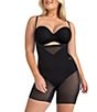 Color:Runaway - Image 1 - Open-Bust Mid-Thigh Bodysuit