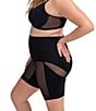 Honeylove Plus Meshsculpt Mid-Waist Shaping Short, Color:Vamp - Image 3