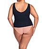 Honeylove Plus Size Liftwear Tank, Color:Vamp - Image 2