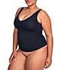 Honeylove Plus Size Liftwear Tank, Color:Vamp - Image 3