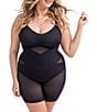 Color:Runway - Image 1 - Plus Size Mid-Thigh Bodysuit