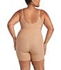 Honeylove Plus Size Open-Bust Mid-Thigh Bodysuit, Color:Sand - Image 2