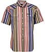 Hooey Maverick Striped Short Sleeve Performance Shirt - Image 1