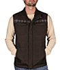 Hooey Solid/Plaid Color Block Vest - Image 1