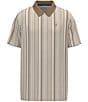 Hooey Weekender Stripe Printed Short Sleeve Polo Shirt - Image 1