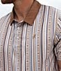Hooey Weekender Stripe Printed Short Sleeve Polo Shirt - Image 4